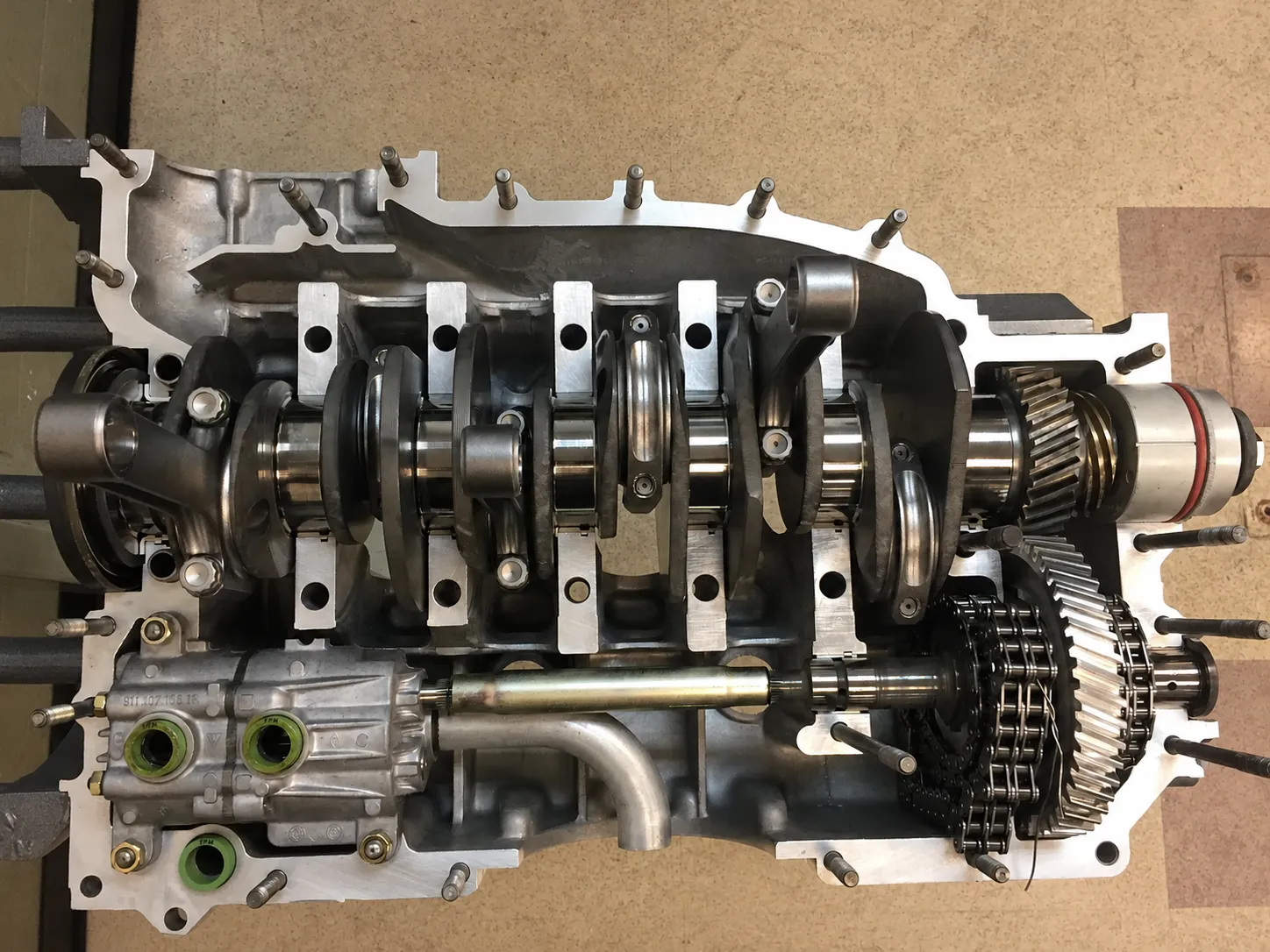 Transmission case-half assembly from powertrain design work