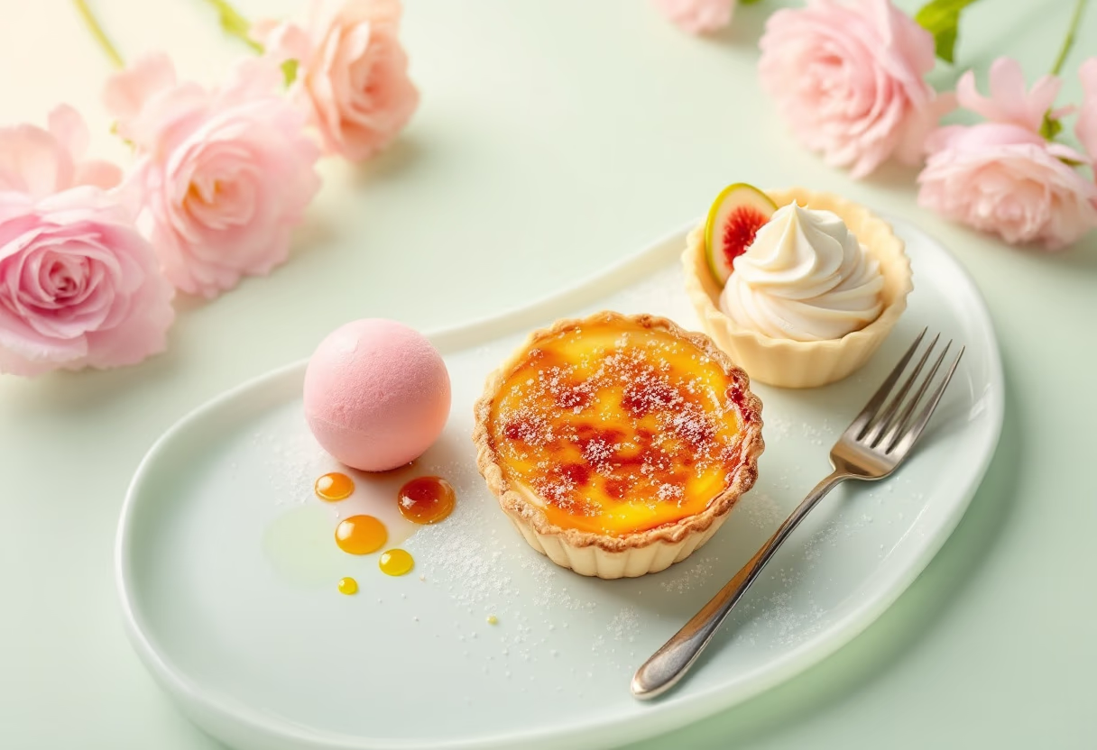 image of dessert selection (for a fine dining restaurant)
