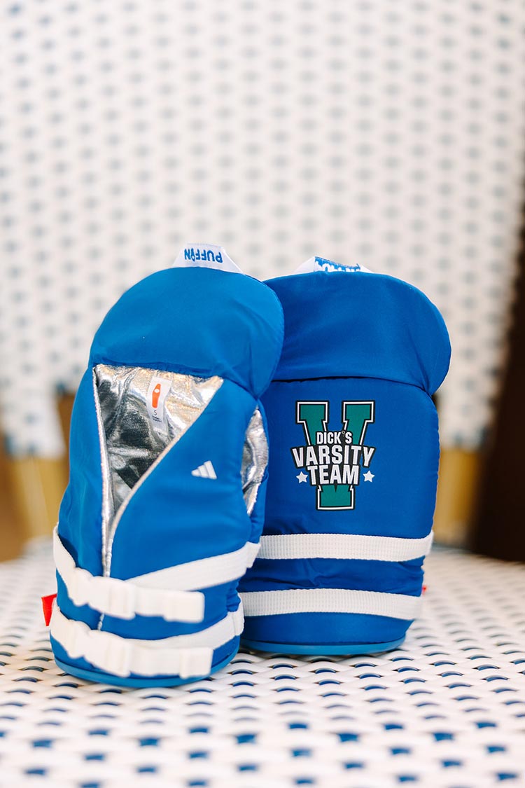 Dick’s Varsity Team branded blue boxing gloves