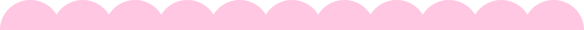 Light pink scalloped horizontal border design.