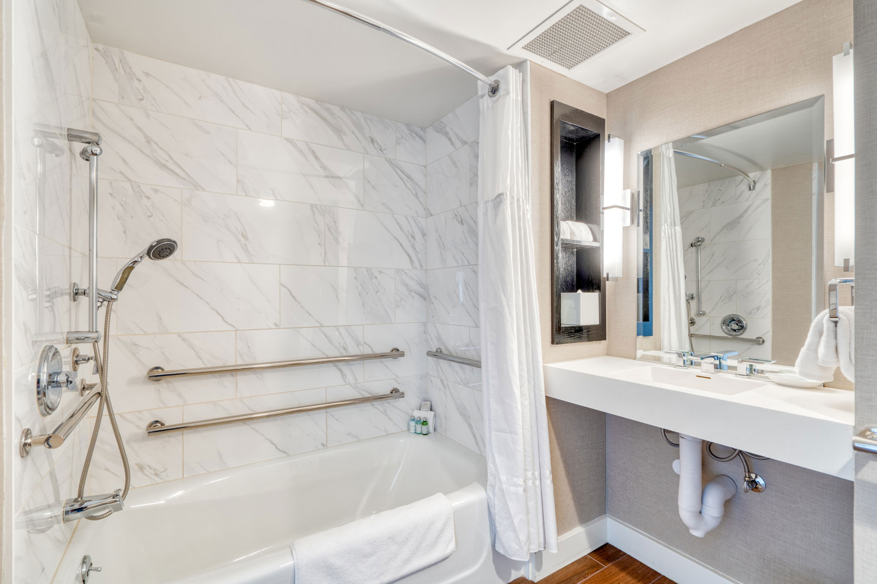 Accessible bathroom shower