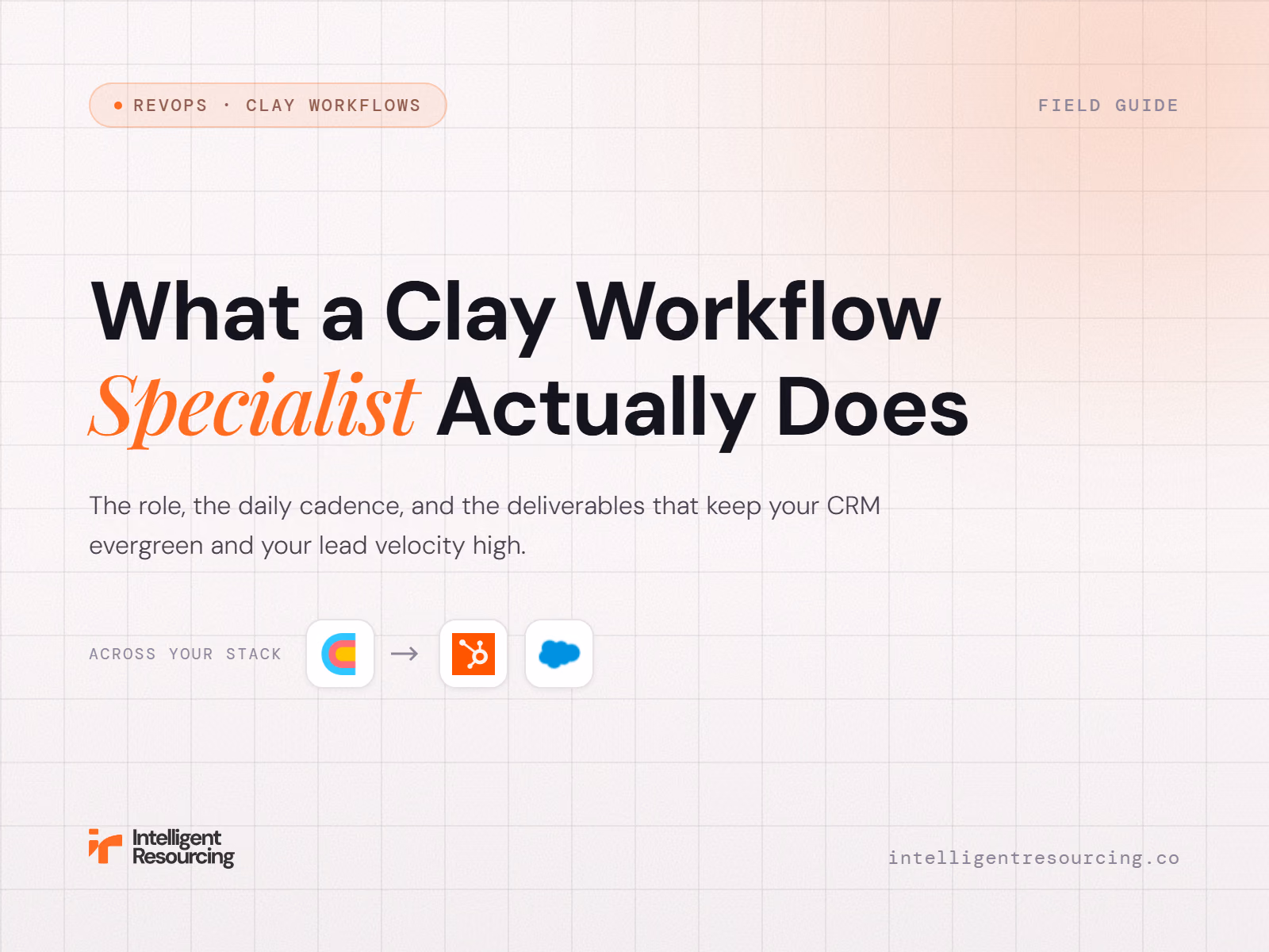 What Does a Clay Workflow Specialist Actually Do?, article cover