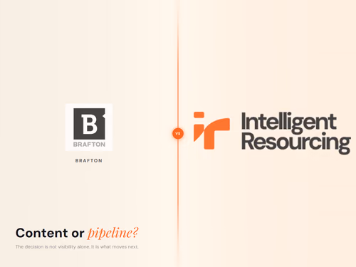 Brafton vs Intelligent Resourcing for B2B Growth, article cover