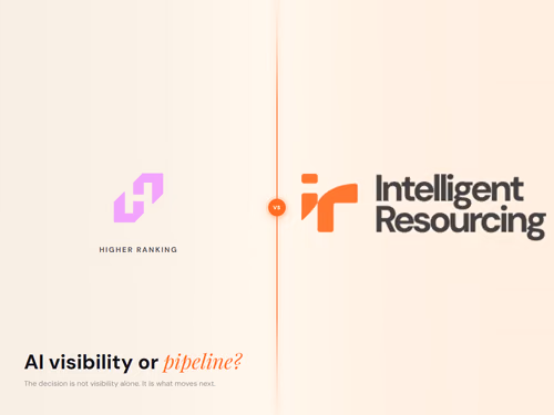 Intelligent Resourcing vs Higher Ranking for AI Visibility, article cover