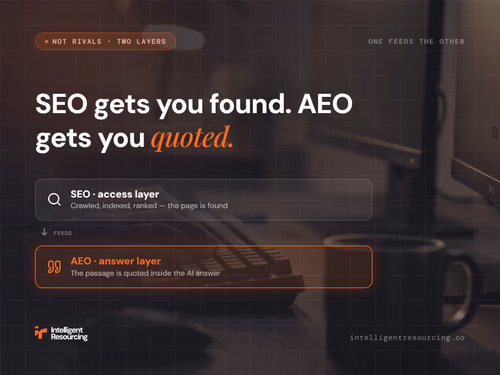 AEO vs SEO: Where B2B Should Put Budget First in 2026, article cover