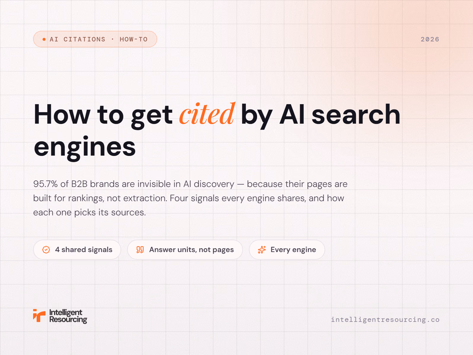 How to Get Cited by AI Search Engines in 2026, article cover