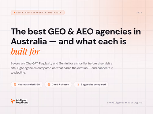 Best GEO and AEO Agencies in Australia 2026: Not Doing Traditional SEO, article cover