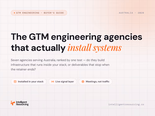 Top GTM Engineering Agencies in Australia 2026, article cover