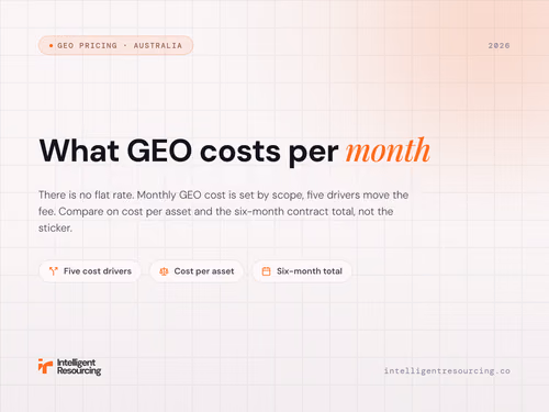 How Much Does Generative Engine Optimisation Cost Per Month?