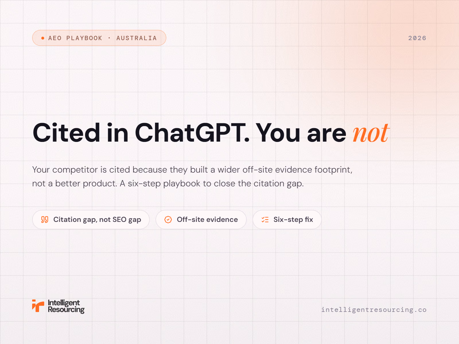 Your Competitor Is Cited in ChatGPT and You Are Not: The Fix