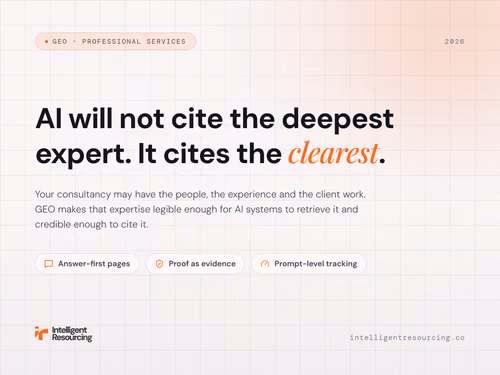 Generative Engine Optimisation for Professional Services Firms