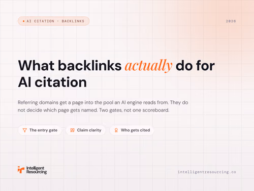 What Backlinks Actually Do for AI Citation