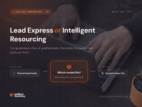 Lead Express or Intelligent Resourcing: What the Lead Guarantee Actually Covers