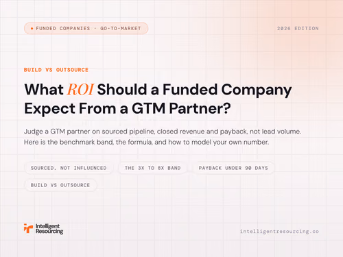 What ROI Should a Funded Company Expect From a GTM Partner?, article cover