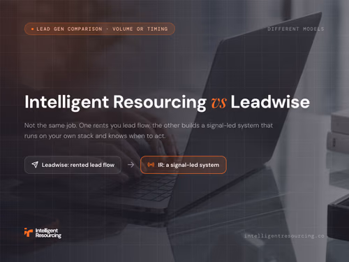 Intelligent Resourcing vs Leadwise, article cover