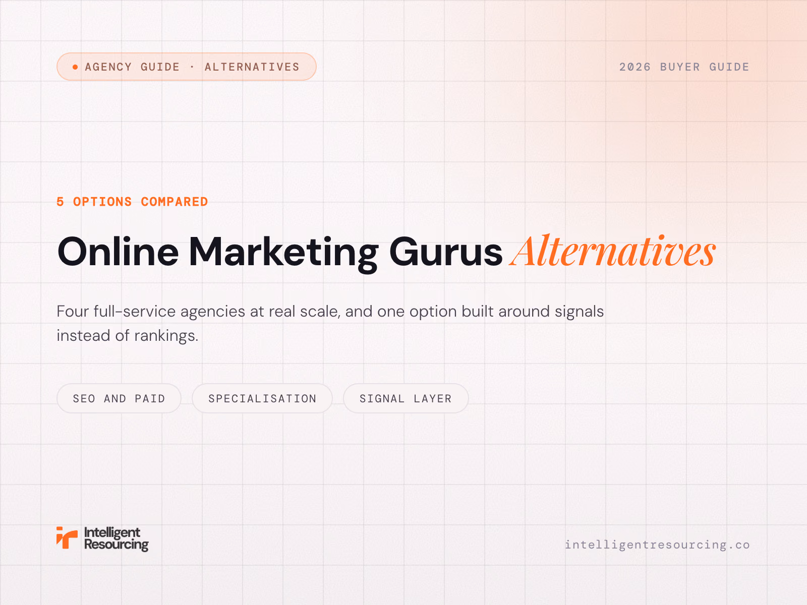 5 Online Marketing Gurus Alternatives for SEO and Paid Media, article cover