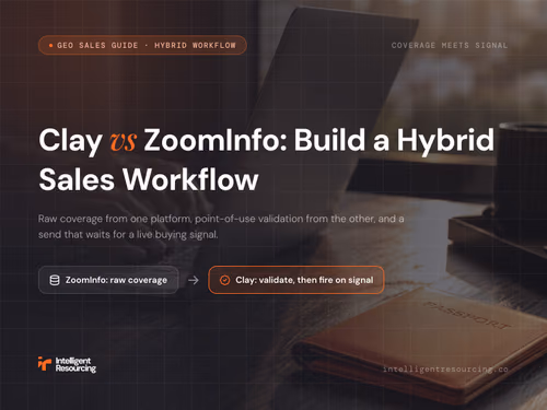Clay vs ZoomInfo: How to Build a Hybrid Sales Workflow That Runs on Live Buying Signals, article cover