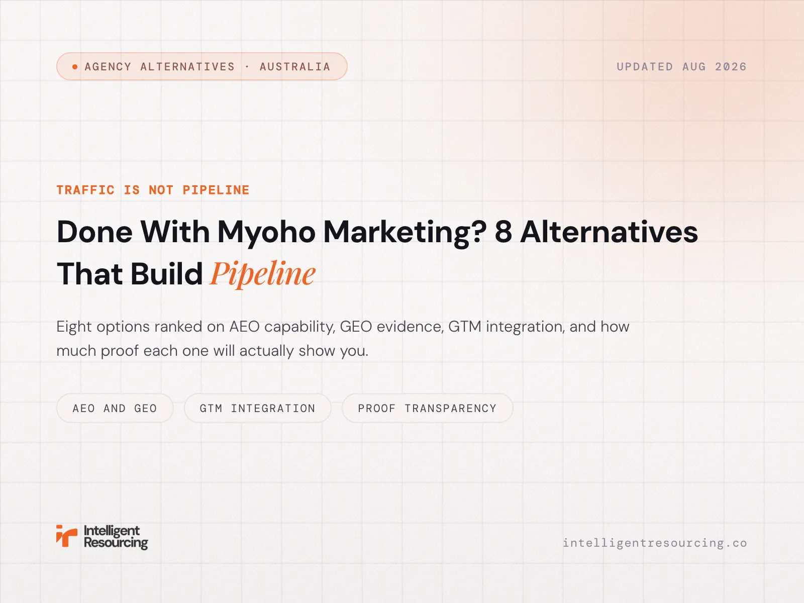 Done With Myoho Marketing? 8 Alternatives That Build Pipeline