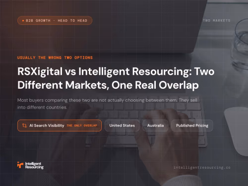 RSXigital vs Intelligent Resourcing: Two Different Markets, One Real Overlap