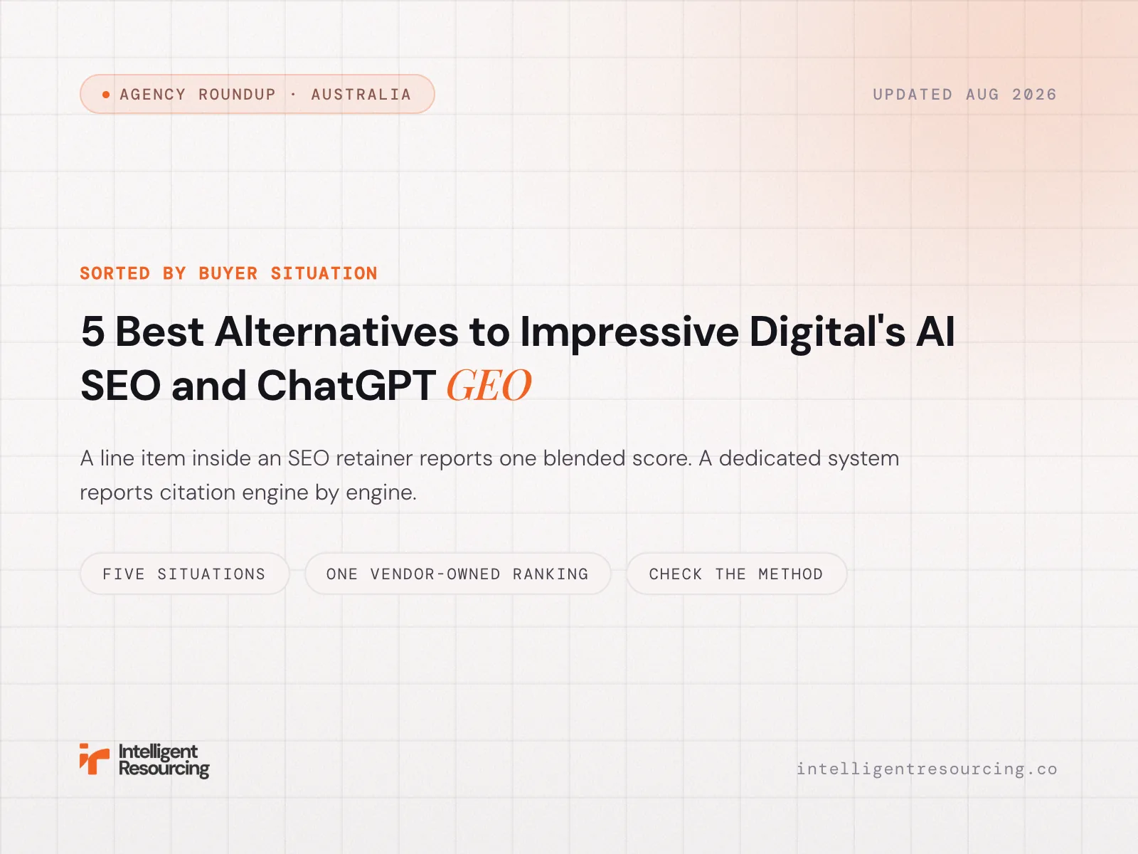 5 Best Alternatives to Impressive Digital's AI SEO and ChatGPT GEO
