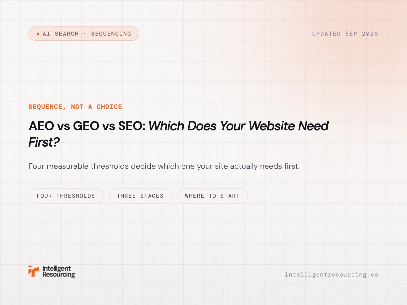 AEO vs GEO vs SEO: Which Does Your Website Need First?