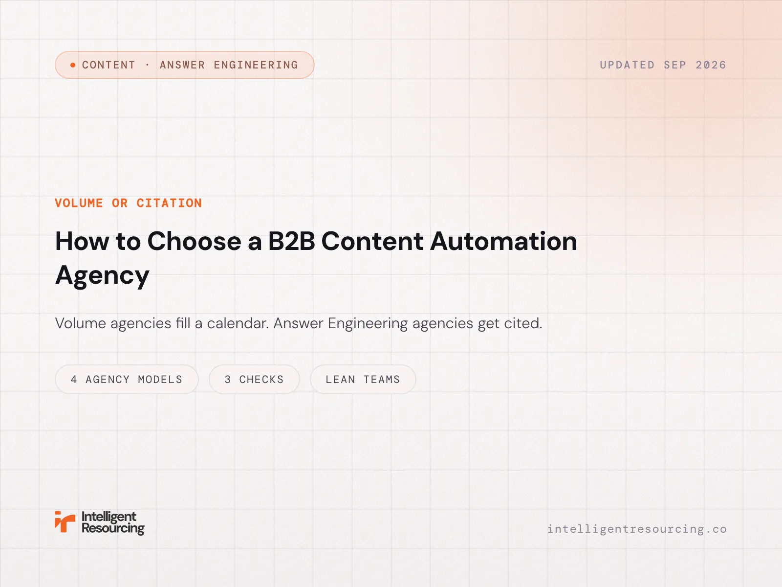 How to Choose a B2B Content Automation Agency