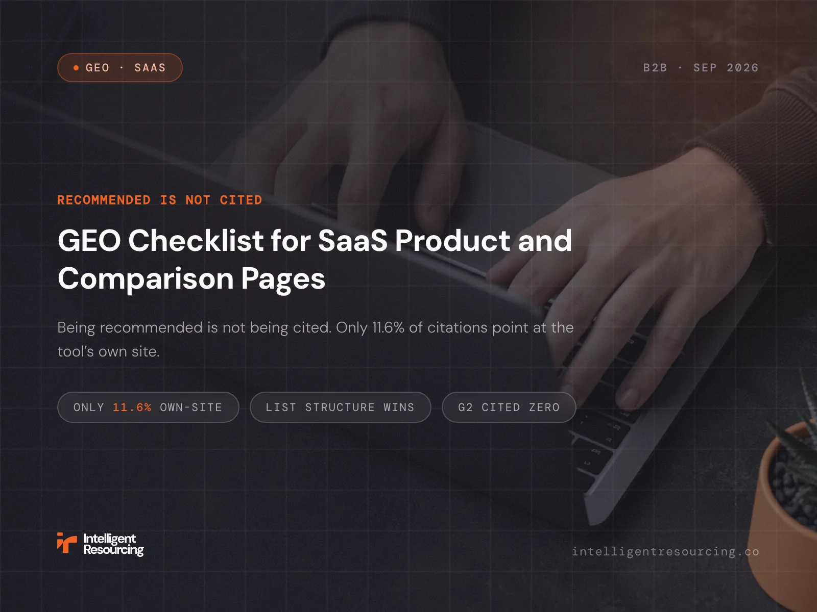 GEO Checklist for SaaS Product and Comparison Pages