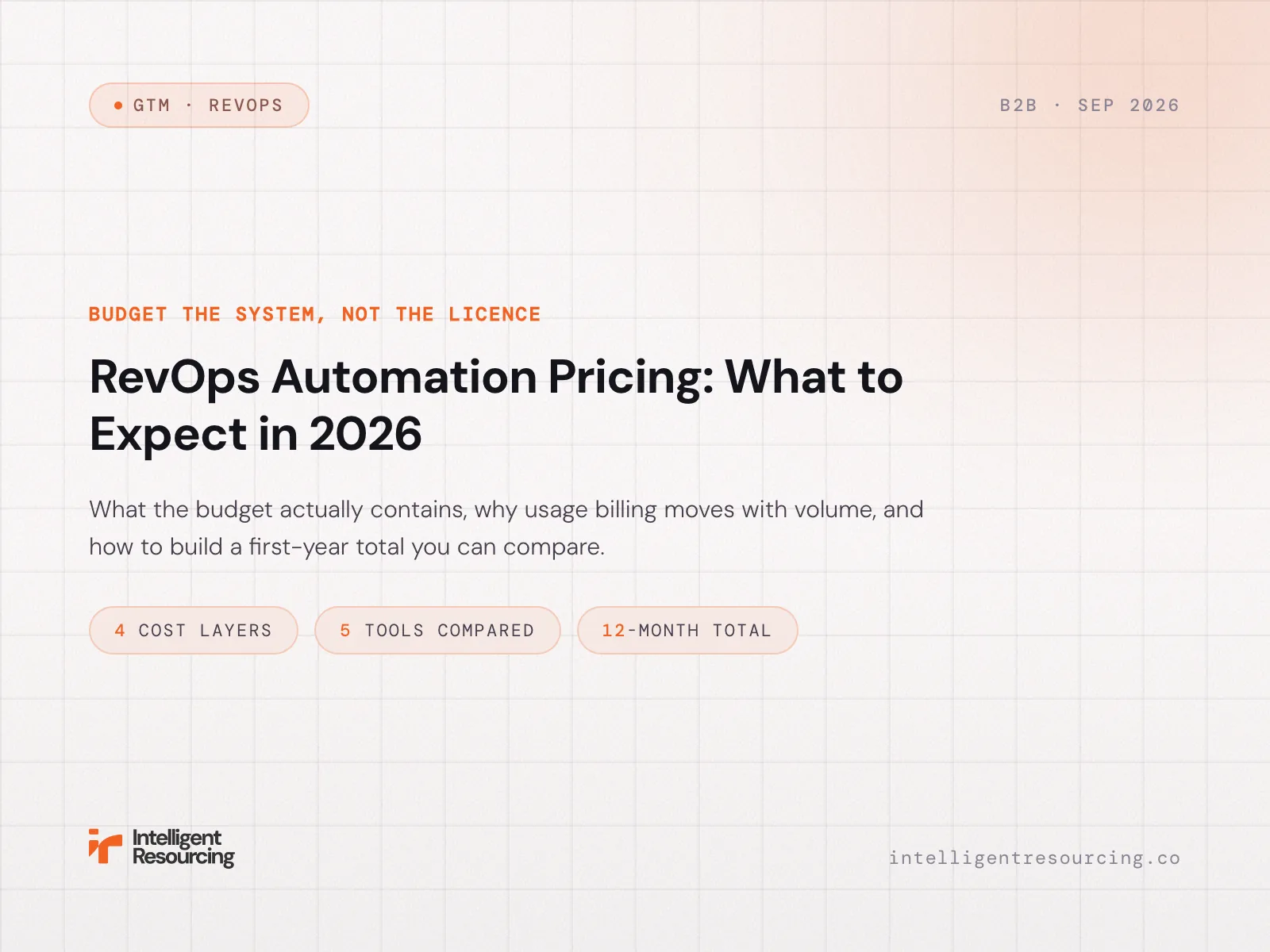 RevOps Automation Pricing: What to Expect in 2026