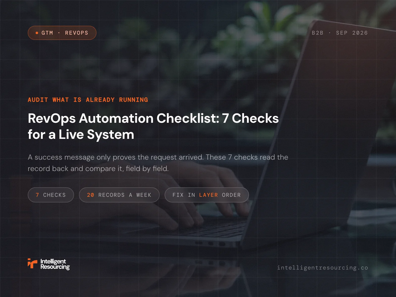 RevOps Automation Checklist: 7 Checks for a Live System