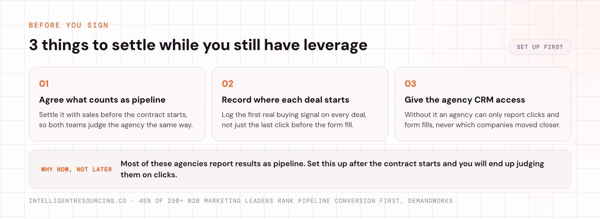 The 3 things to agree before signing a demand generation agency contract