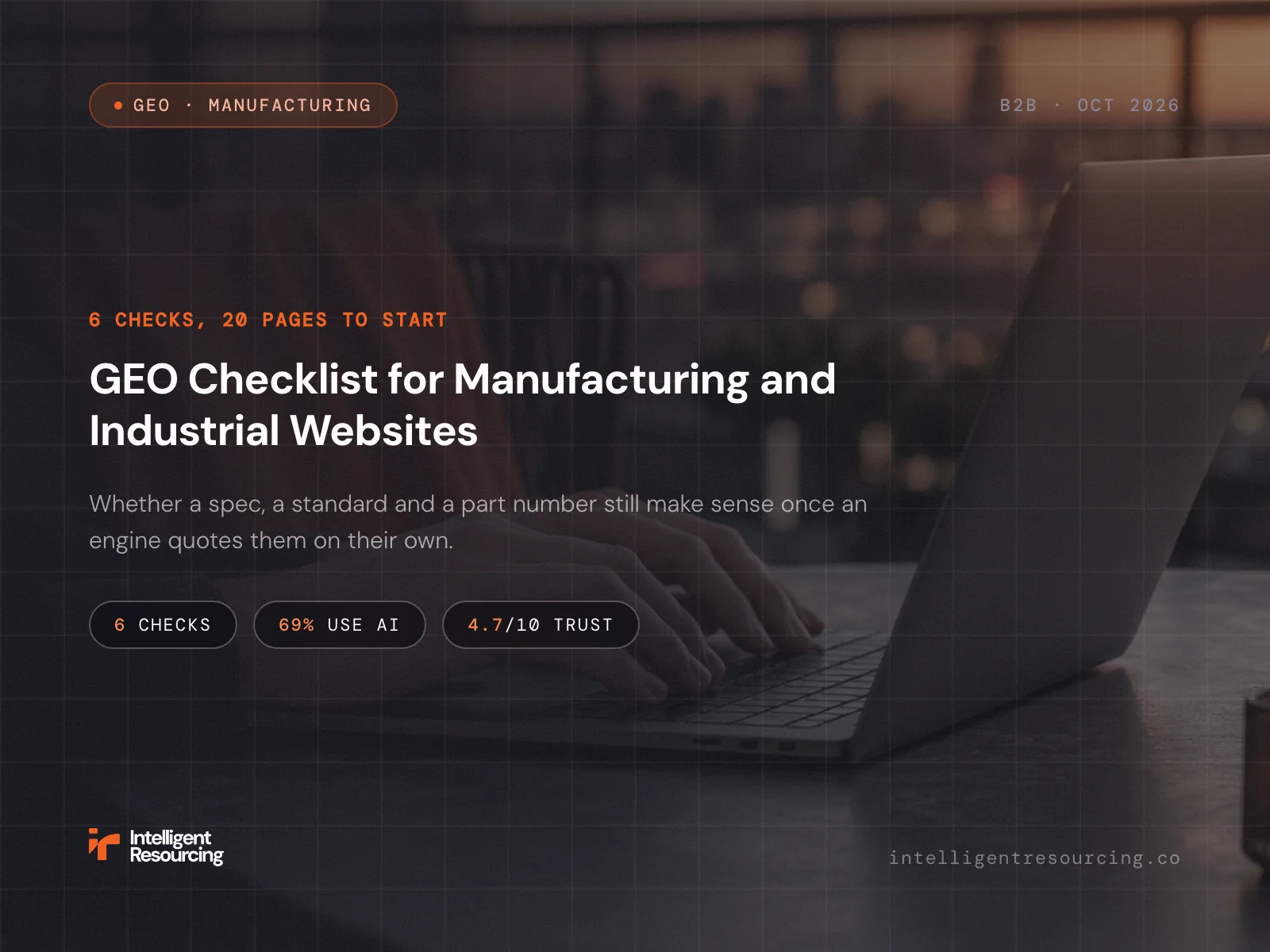 GEO Checklist for Manufacturing and Industrial Websites