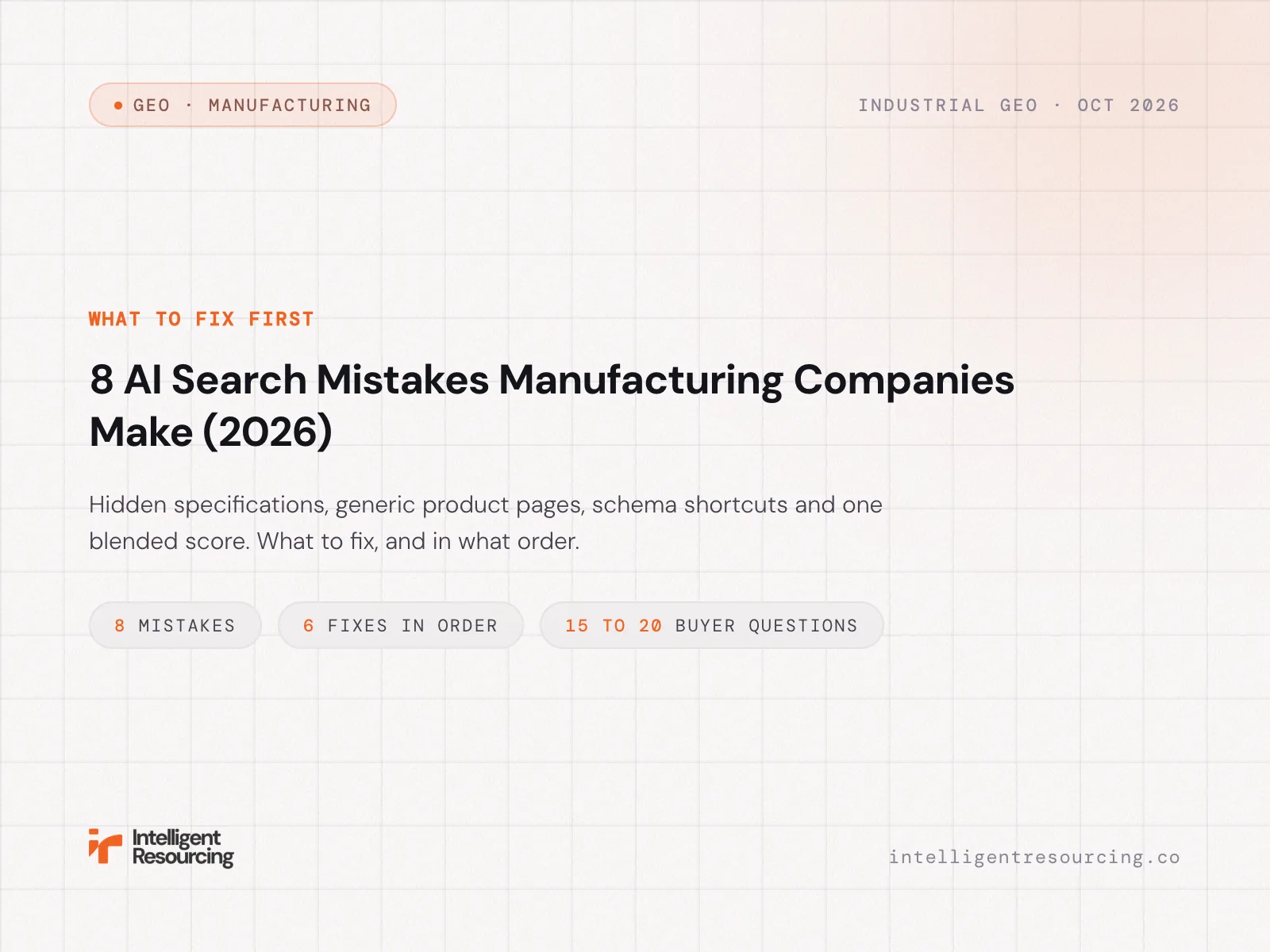 8 AI Search Mistakes Manufacturing Companies Make (2026)
