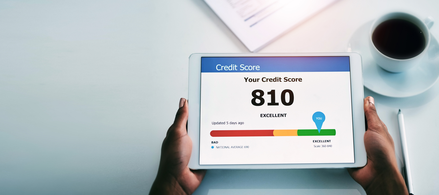 A customer checks their credit score to make sure it didn’t decrease after applying for a credit card.