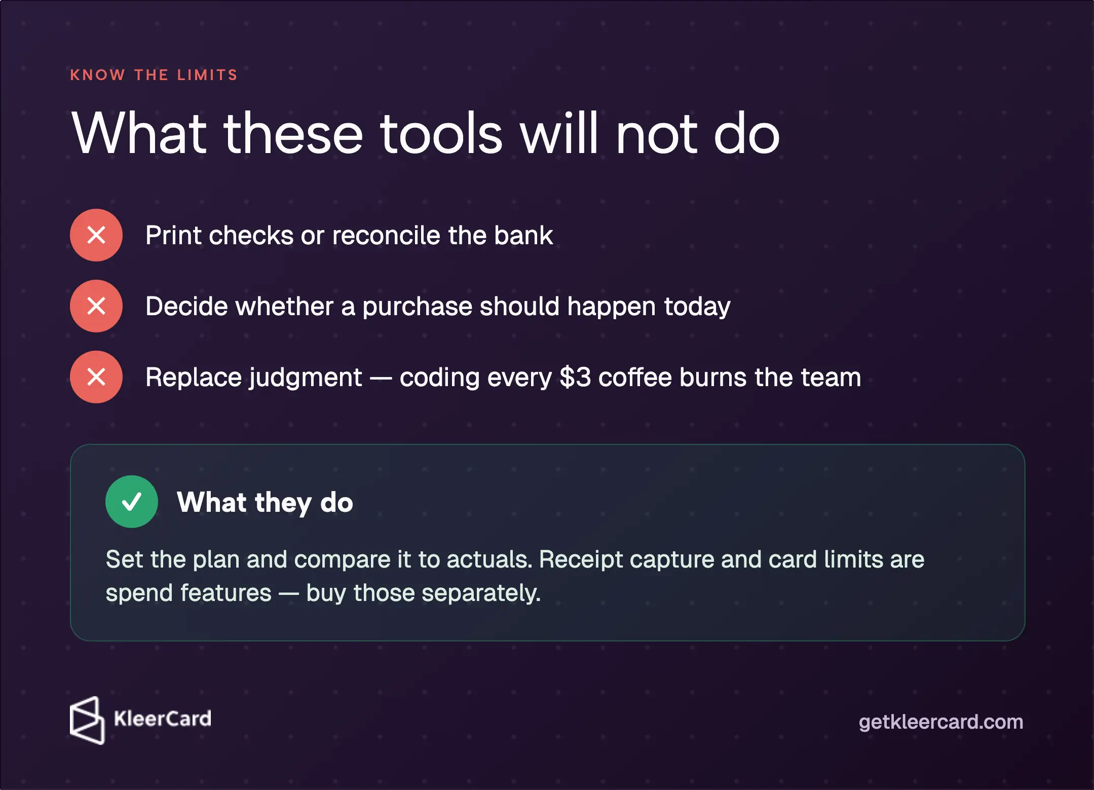 What nonprofit budgeting tools will not do.