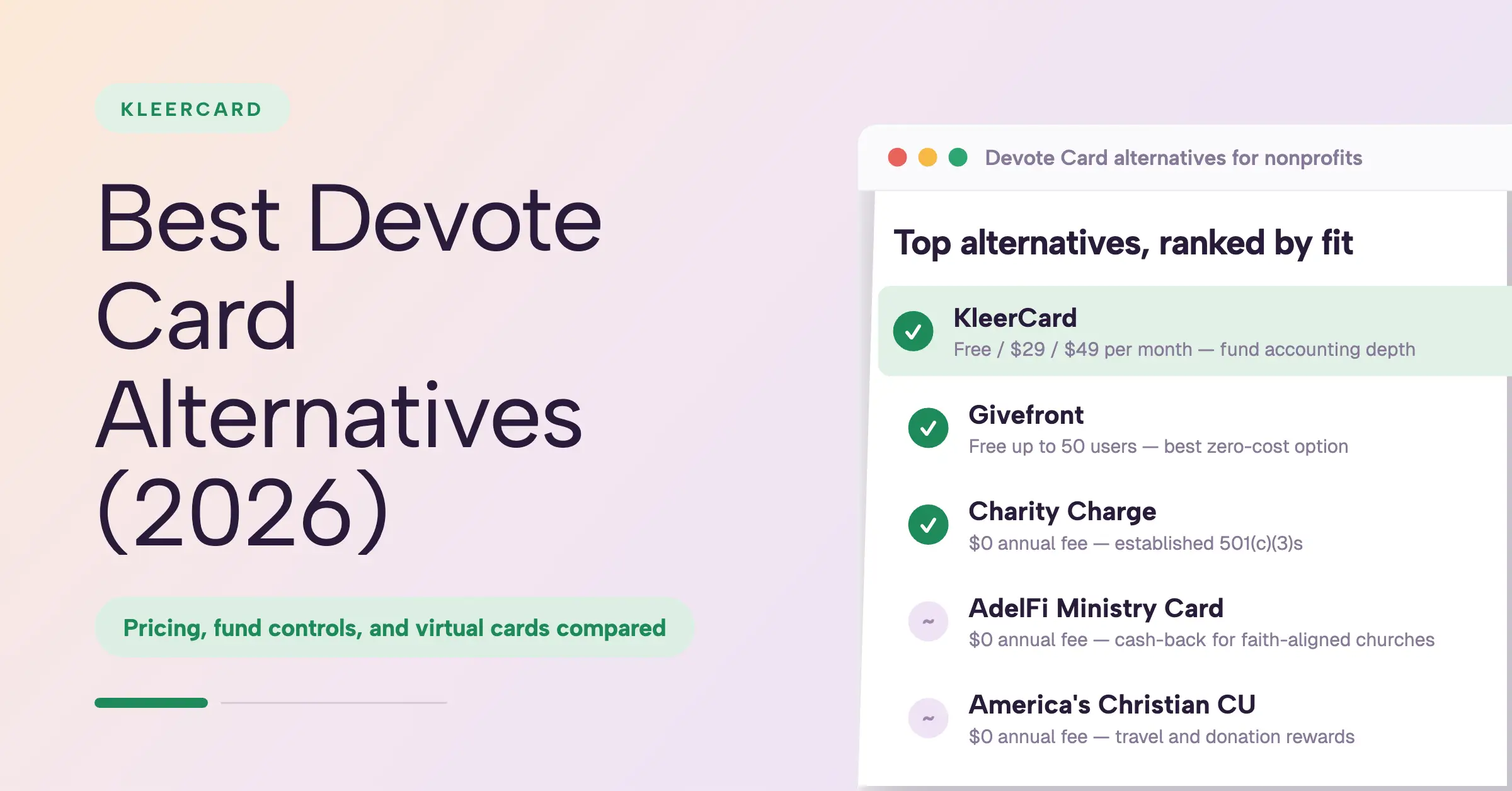 Best Devote Card Alternatives for Nonprofits (2026).