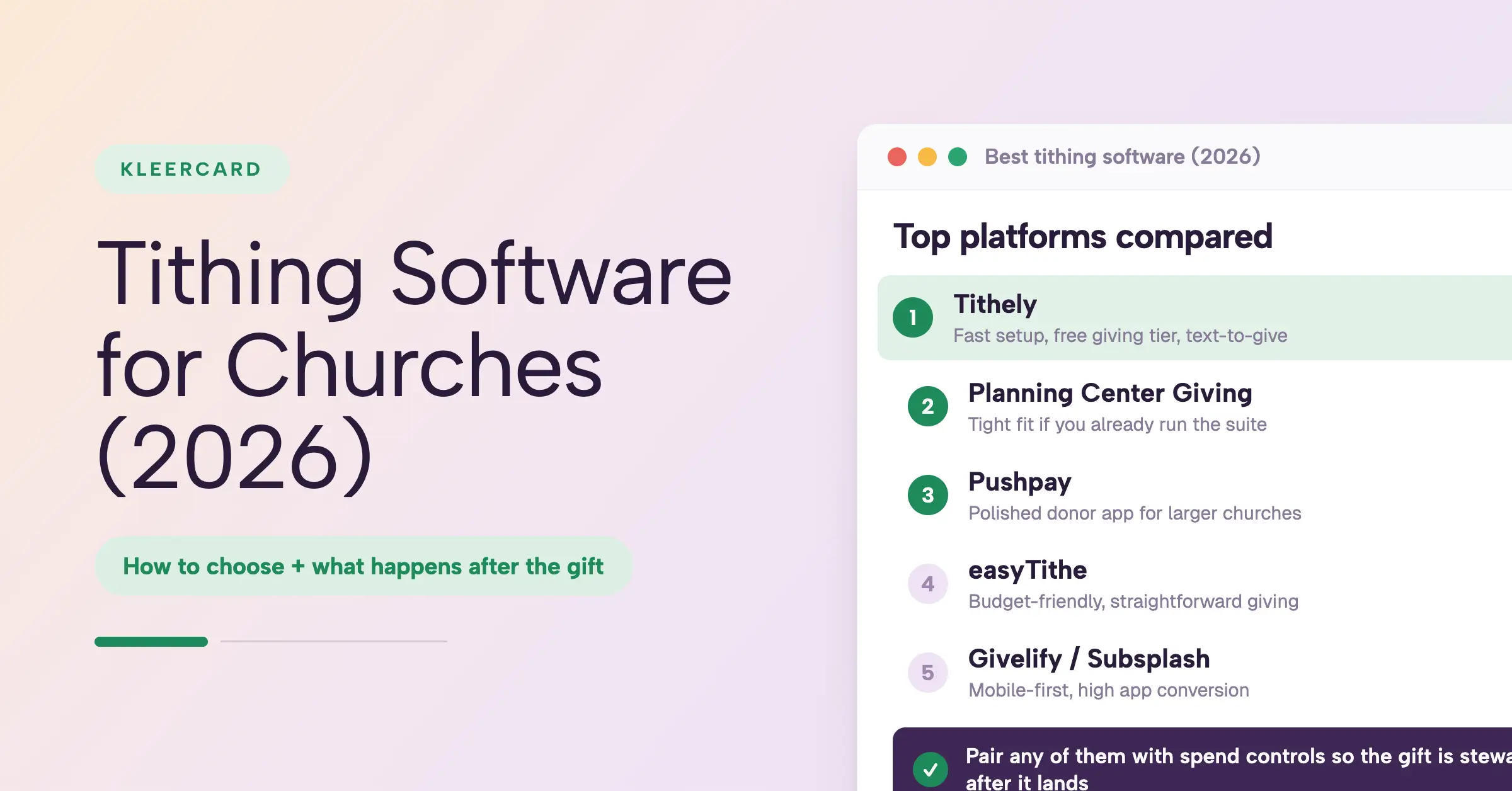 Tithing Software for Churches 2026: How to Choose + After the Gift.