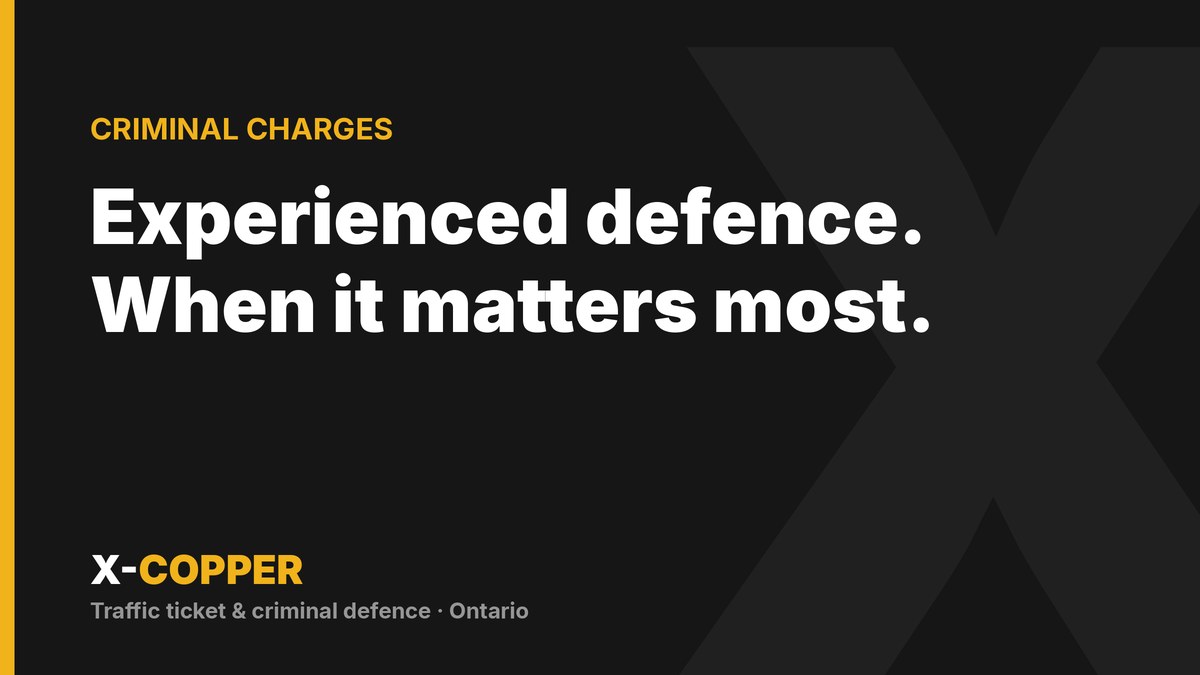X-Copper — Criminal Charges
