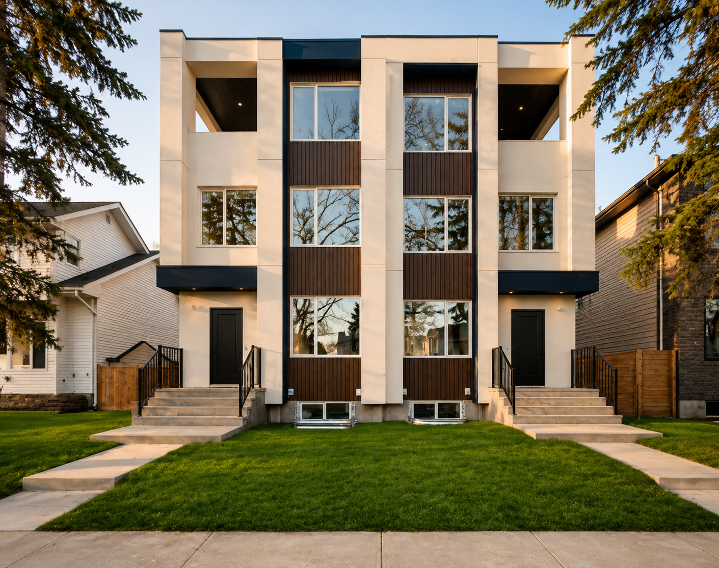 Exterior of the Chris two-bedroom rental home in Inglewood, Edmonton
