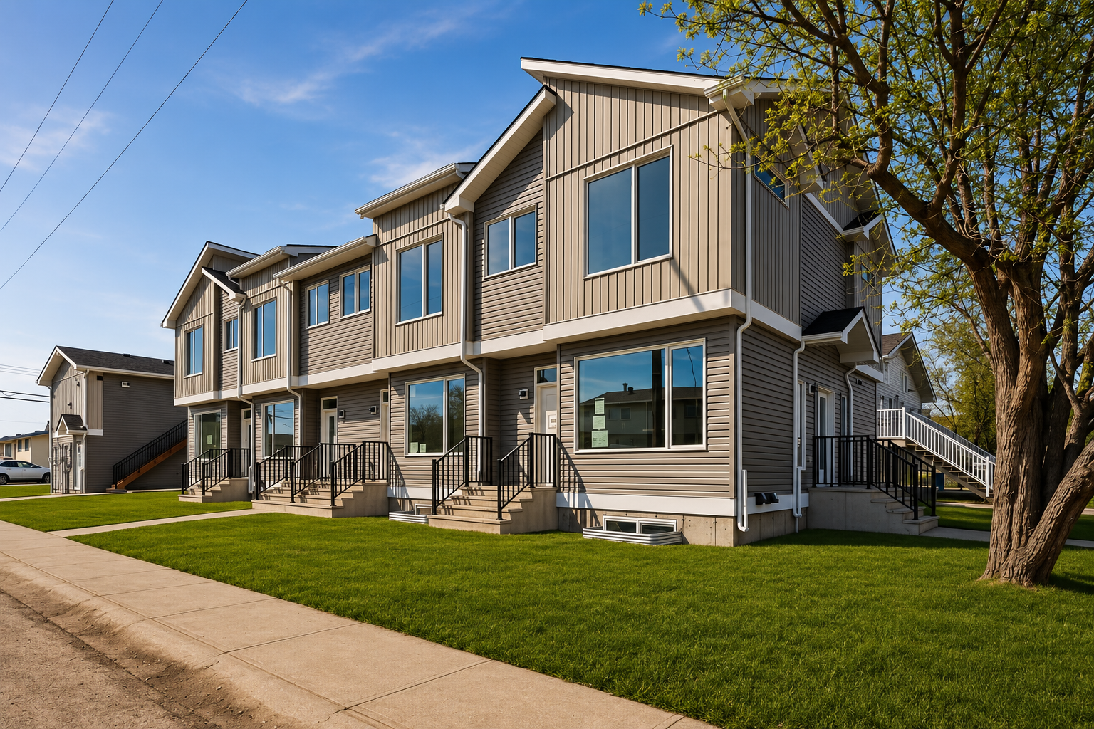 Exterior of the Joey one-bedroom rental home in Lynnwood, Edmonton