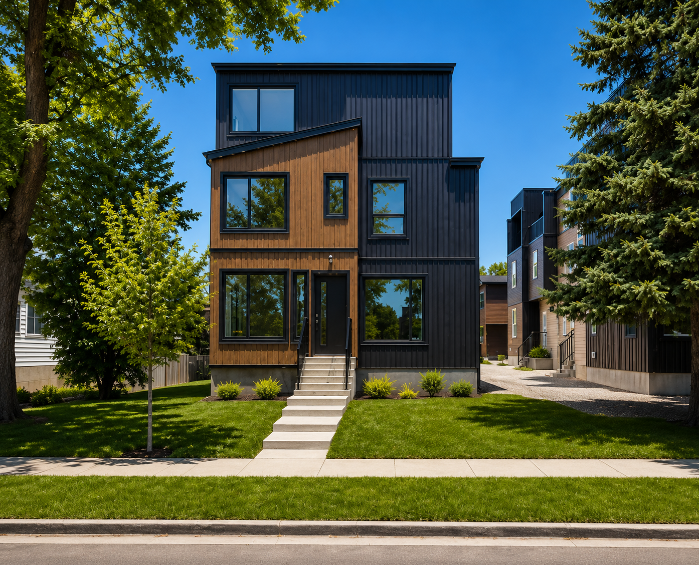 Exterior of the Bear one-bedroom rental home in Canora, Edmonton