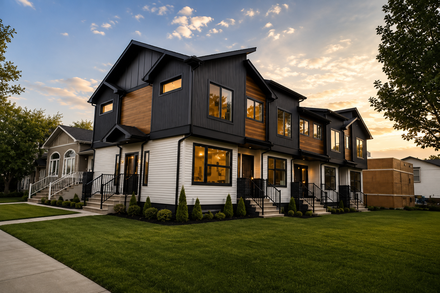 Exterior of the Chandler one-bedroom rental home in Westmount, Edmonton