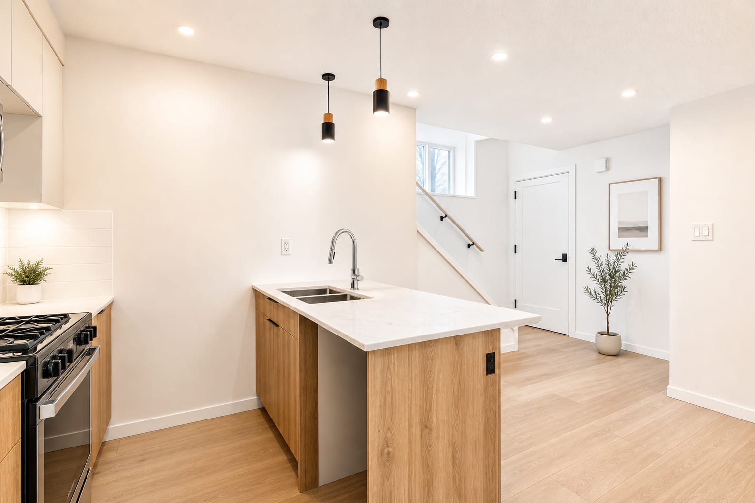 Kitchen interior in the Xavi rental home