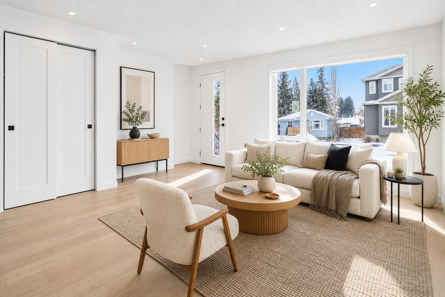 Living room in the Meg rental home
