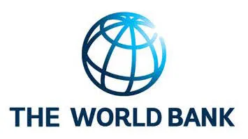 The World Bank logo with a blue globe and the name below.