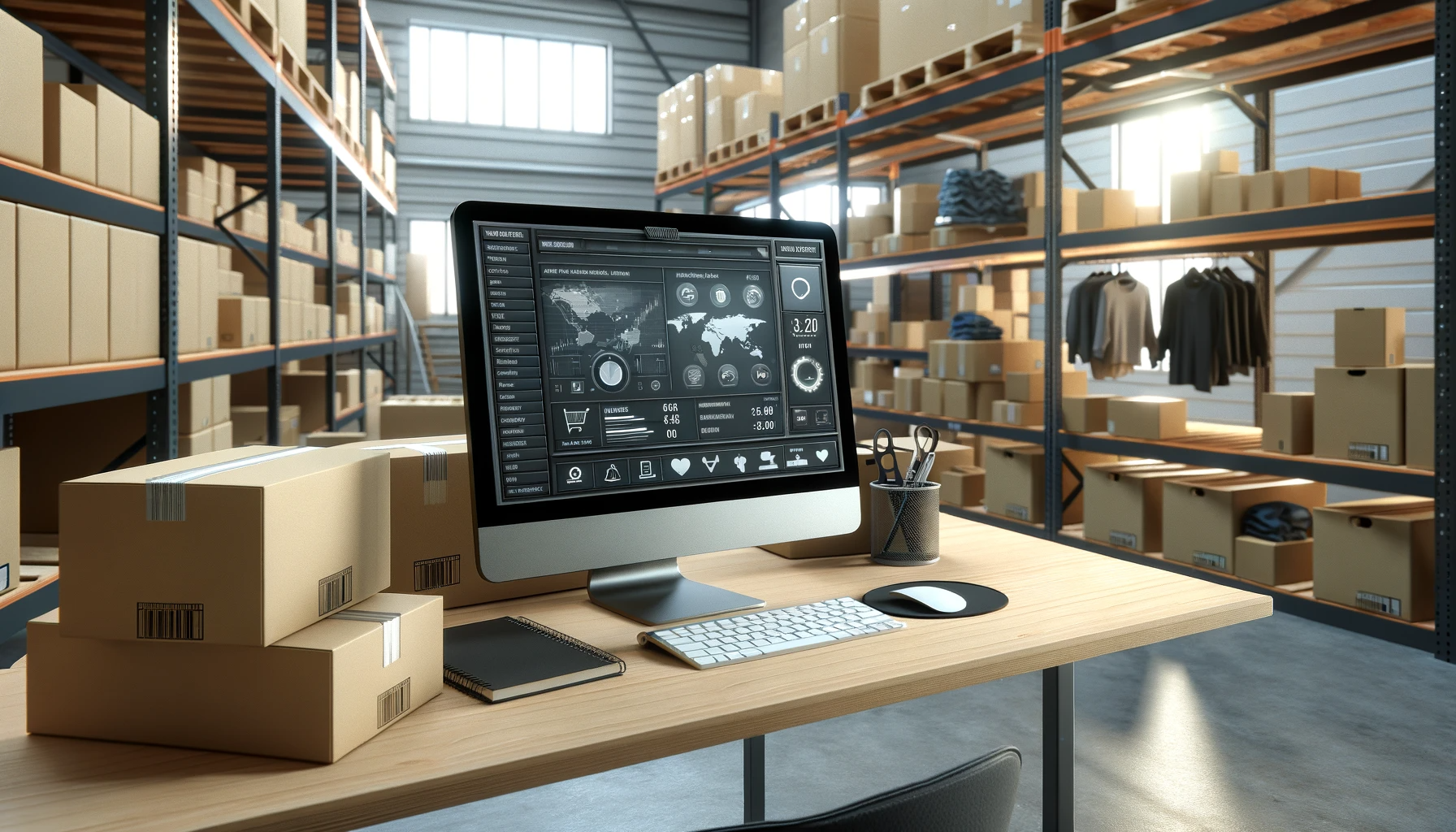 e-comm results in a fashion warehouse