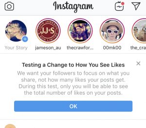 Instagram removes likes