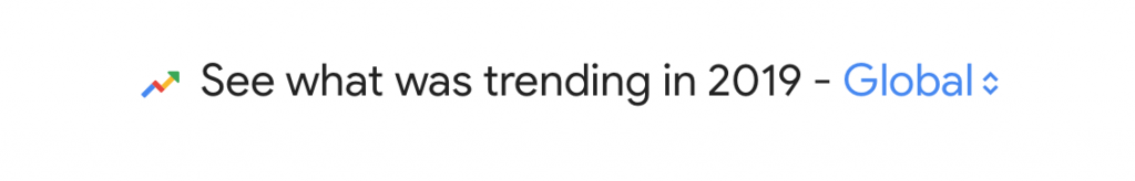 trends on Google in 2019