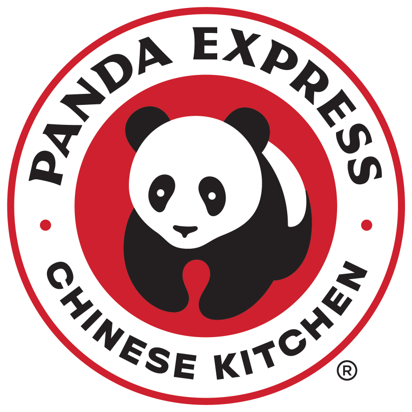 Panda Express logo with a panda in the center and text 'Panda Express Chinese Kitchen' around it.