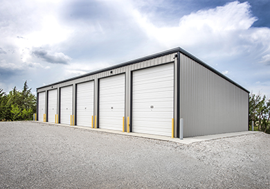 Exterior photo 4 of the completed Storage at Sprague self-storage facility