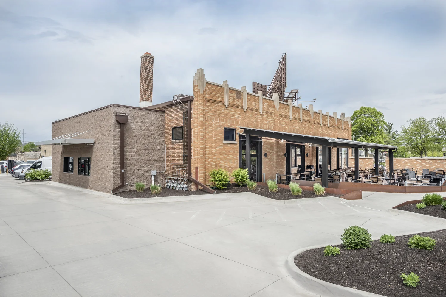 Additional exterior view of The Mill Coffee & Tea building